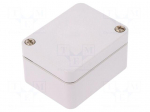 Enclosure: multipurpose | X: 50mm | Y: 65mm | Z: 35mm | TK PC | grey | IP66