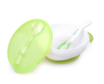 Accessories, strollers for children kidsme  Kidsme bļoda ar piesūcekni  vāciņu un termokarotīti  Lime  no 9 mēn. 9832LI