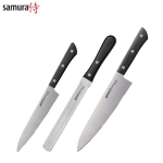 Another product iLike  Samura HARAKIRI Universālo Virtuves nažu komplekts (3gab.) 59 HRC ar Melnu rokturi