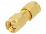 Coupler | SMA male,both sides | straight | 50&Omega; | teflon | gold-plated