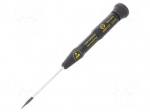 Screwdriver | slot | precision | SL 0,8mm | ESD | Series: PRECISION