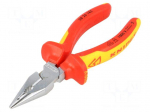 Pliers | insulated,universal,elongated | hardened steel | 145mm