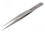 Tweezers | 110mm | for precision works | Blades: straight
