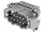 Connector: rectangular | male | Han ES | PIN: 10 | 10+PE | size 10B | 16A
