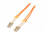 Fiber patch cord | OM2 | both sides,LC/UPC | 1m | LSZH | orange
