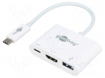 Adapter | USB 3.0 | 0.15m | Colour: white | 60W