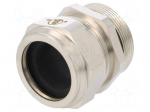 Cable gland | M40 | 1,5 | IP68 | Mat: brass | Body plating: nickel