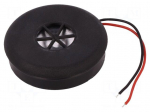 Sound transducer: piezo alarm | 12&divide;24VDC | Colour: black