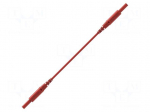 Test lead | 10A | 2mm banana plug-2mm banana plug | Len: 0.75m | red