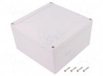 Enclosure: multipurpose | X: 160mm | Y: 160mm | Z: 90mm | 1555 | grey