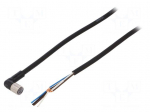 Connection lead | M8 | PIN: 4 | angled | Len: 5m | plug | 1A | -10&divide;80&deg;C | IP67