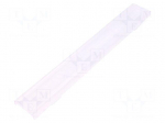 LED lens | rectangular | transparent | H: 9.5mm