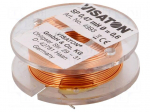 Inductor: air coil | 0.47mH | 0.83&Omega; | &Oslash;: 37mm | H: 12mm | &Oslash;core: 0.6mm