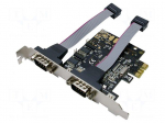 PC extension card: PCI-Express | RS232 x2