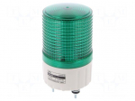 Signaller: lighting | continuous light,blinking light | green