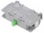 Contact block | NO | 2.5A/230VAC | 4A/24VDC | 22mm | DIN