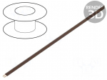 Wire | LiYz | 2x0.08mm2 | 60V | Package: 100m | Cu | stranded | brown