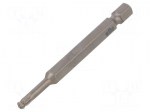 Screwdriver bit | spherical,Torx&reg; | T20 | 1/4" | Overall len: 70mm