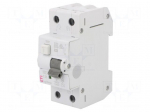 RCBO breaker | Inom: 25A | Ires: 30mA | Poles: 2 | 230/400VAC | IP20 | KZS