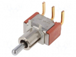 Switch: toggle | Pos: 3 | SP3T | (ON)-OFF-(ON) | 0.02A/20VAC | 7000 | THT