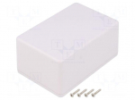 Enclosure: multipurpose | X: 70mm | Y: 105mm | Z: 50mm | TWN | ABS | white
