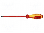 Screwdriver: insulated | slot | 8x1.2mm | Blade length: 175mm | 1kVAC