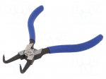 Pliers | for circlip | internal | 12&divide;28mm | Pliers len: 125mm | angular