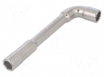 Wrench: socket spanner | L-type | 10mm,HEX 10mm | alloy steel