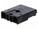 Connector: DC supply | plug | hermaphrodite | 600V | for cable | black