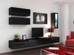 Cama Living room cabinet set VIGO 12 black/black gloss