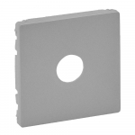 Cover plate Valena Life - male/F type TV socket - aluminium