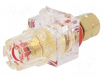 Laboratory connector: 3mm banana | socket | 60A | 54.5mm | 20m&Omega;
