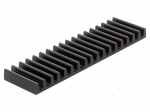 Heatsink: extruded | L: 37.5mm | W: 140mm | H: 10mm | aluminium | anodized