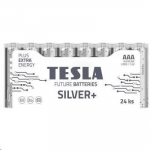 Batteries Tesla AAA Silver+ Alkaline LR03 1150 mAh (24 pcs) (13032410)