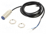 Sensor: inductive | OUT: PNP / NO | 0&divide;8mm | 10&divide;36VDC | M18 | 2m | IP67