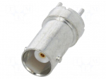 Connector: BNC | socket | female | Plating: gold-plated | THT | straight