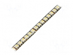 Programmable LED tape | RGBW | 5050 | LED/m: 144 | 8mm | black PCB | IP20