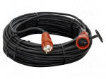 Extension lead | 3x1.5mm2 | 40m | rubber | black | Sockets no: 1 | 16A