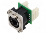 Connector: RJ45 | socket | XLRnet | Cat: 5e | with push button | 8p8c