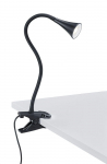 Trio Viper LED table lamp clip black gaismeklis R22398102 4017807328394