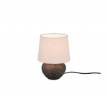 Trio Lou table lamp 25 cm E14 beige gaismeklis R50961844 4017807469790