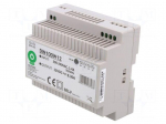 Power supply: switching | for DIN rail | 100W | 12VDC | 0&divide;8.3A | OUT: 1