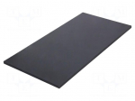 Sheet | Dim: 300x600mm | Thk: 10mm | black | Production process: cast