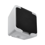 Uued tooted // Gniazdo pojedyncze 2P+Z Schuko AQUATIC MINI IP 54 Biało-Czarne, 10 sztuk