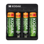 Uued tooted // Ładowarka Kodak USB charger, 2xAA i 2xAAA + 2 szt. akumulatork&oacute;w AA 700mAh i 2 szt. Akumulatork&oacute;w AAA 350mAh