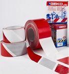 Barrier Tape reflective 70x100 White/Red GEKO