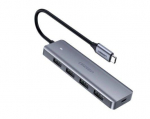 Converter Ugreen  4-Port USB3.0 Hub with USB-C Power Supply Grey