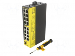 Switch Ethernet | unmanaged | Number of ports: 16 | 5&divide;30VDC | SW | IP20