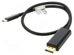 Adapter | DisplayPort 1.2,USB 3.2 Gen 2 | gold-plated | 0.5m | black