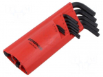Wrench: hex key-set | spherical | ProTanium&reg;,steel | long | 15pcs.